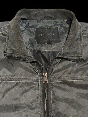 VINTAGE BUFFALO DAVID BITTON "LIVE FOR THE MOMENT" BOMBER JACKET